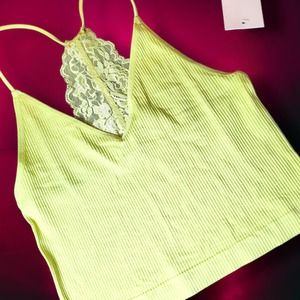 So Seamless lace back cami